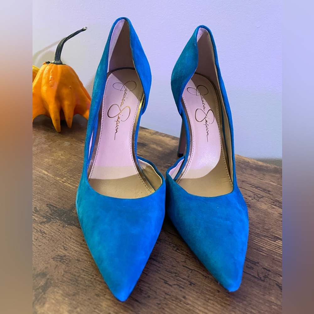 Jessica Simpson Electric Blue Pumps Gem